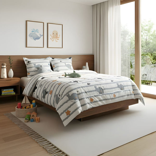 TENDIDO ACOLCHADO BALLENAS