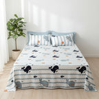 JUEGO DE SÀBANA BALLENAS