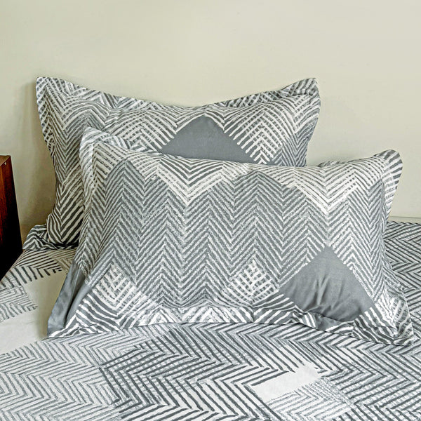 JUEGO DE SÀBANA ROMA PRINT TWEED GRIS