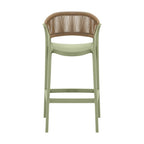 SILLA PARA BAR BALI VERDE CON ESPALDAR