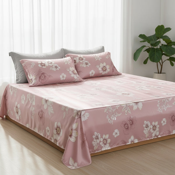 JUEGO DE SÀBANA PRIMAVERA ROSA