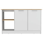 BARRA COCINA SAMARA BLANCO Y MACADAMIA