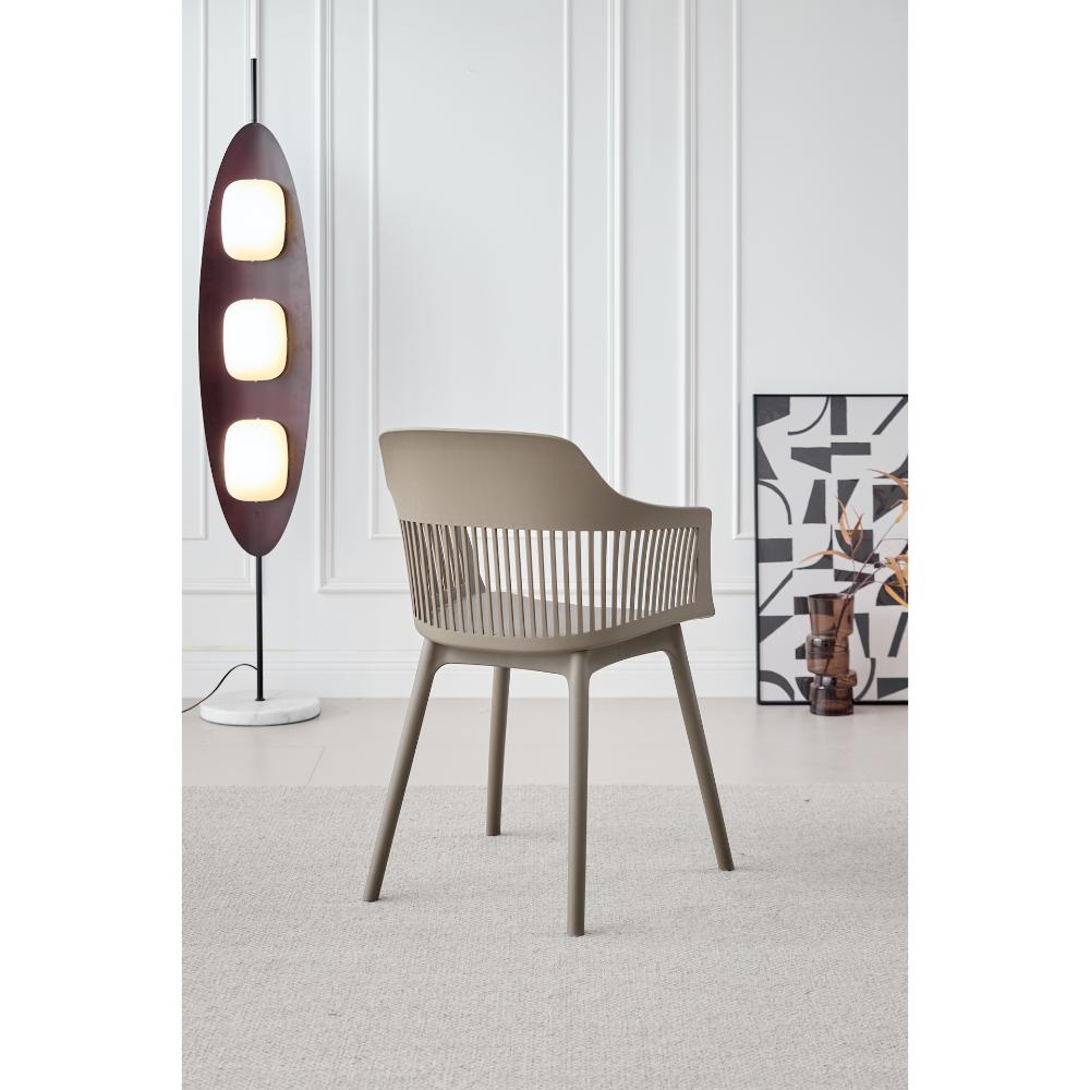 SILLA CON COJIN MAX TAUPE