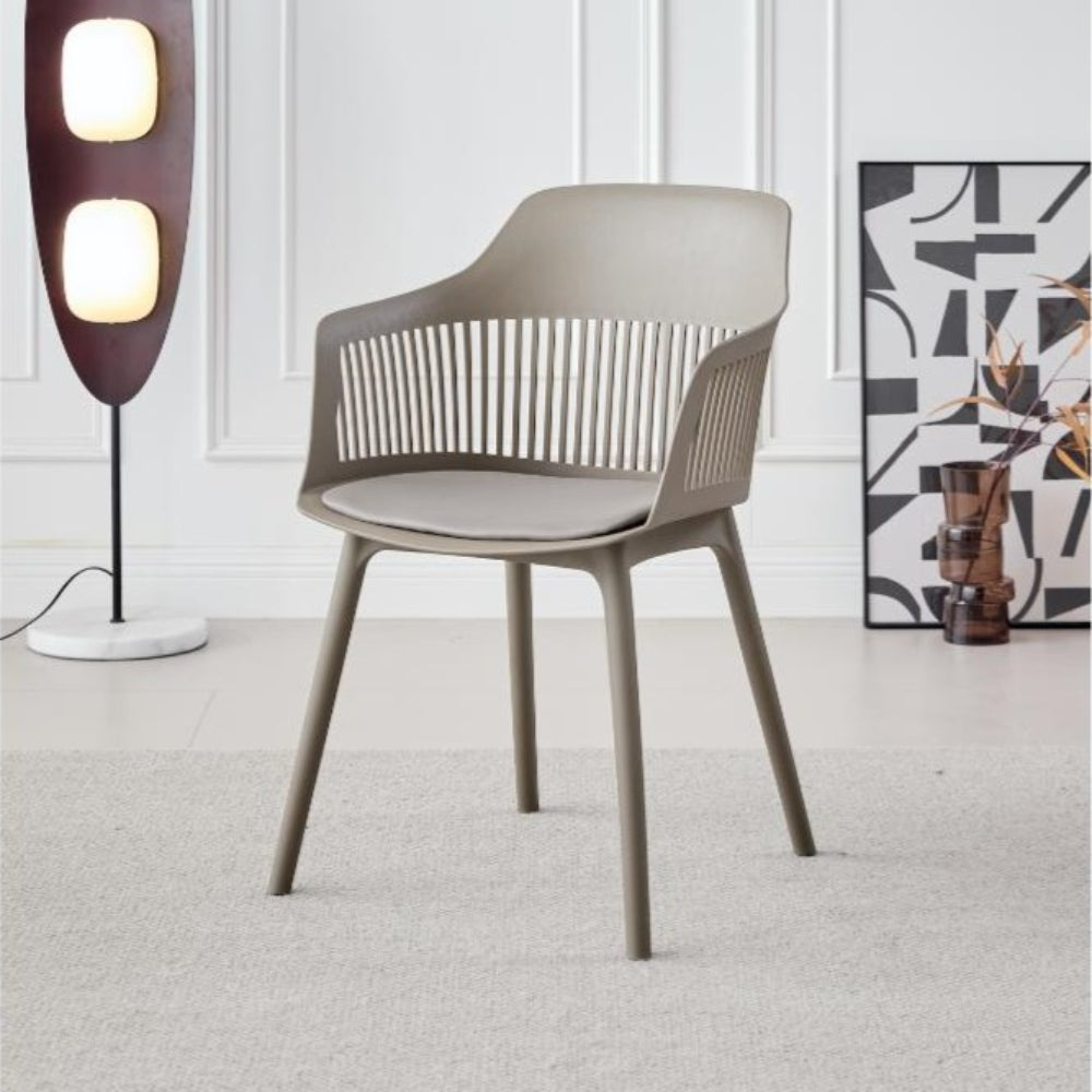 SILLA CON COJIN MAX TAUPE