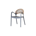 SILLA DE EXTERIOR CON BRAZOS DAYTONA DARK