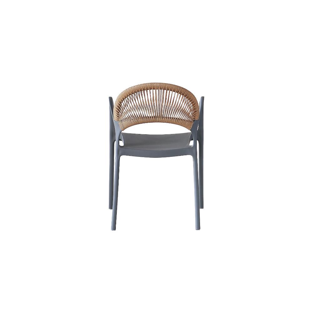 SILLA DE EXTERIOR CON BRAZOS DAYTONA DARK
