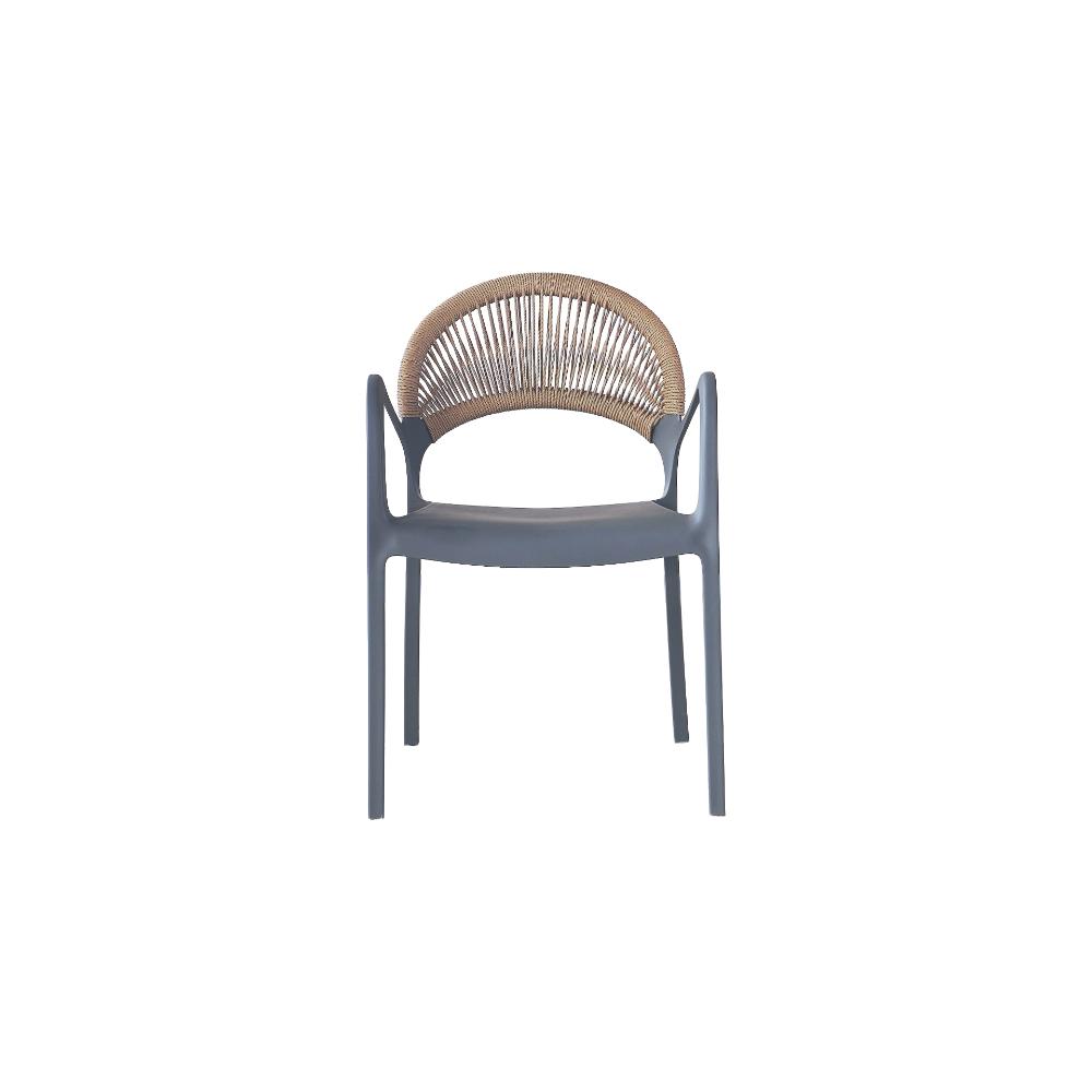 SILLA DE EXTERIOR CON BRAZOS DAYTONA DARK