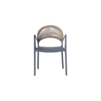 SILLA DE EXTERIOR CON BRAZOS DAYTONA DARK