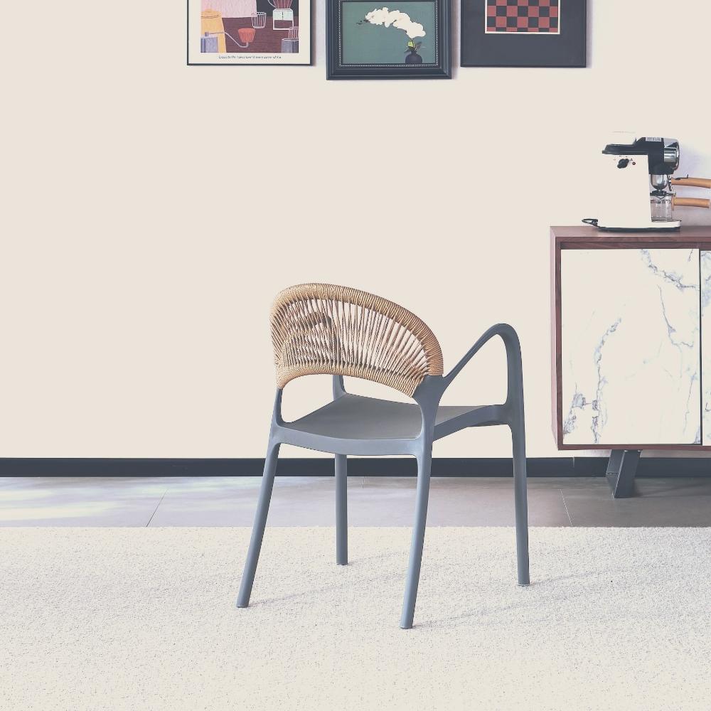 SILLA DE EXTERIOR CON BRAZOS DAYTONA DARK