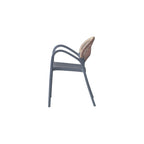 SILLA DE EXTERIOR CON BRAZOS DAYTONA DARK
