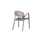 SILLA DE EXTERIOR CON BRAZOS DAYTONA DARK