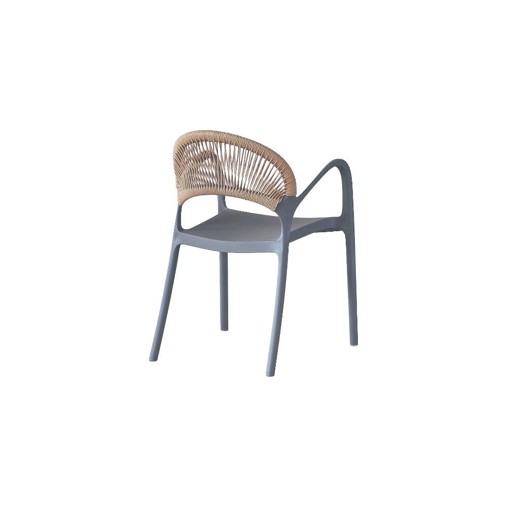 SILLA DE EXTERIOR CON BRAZOS DAYTONA DARK