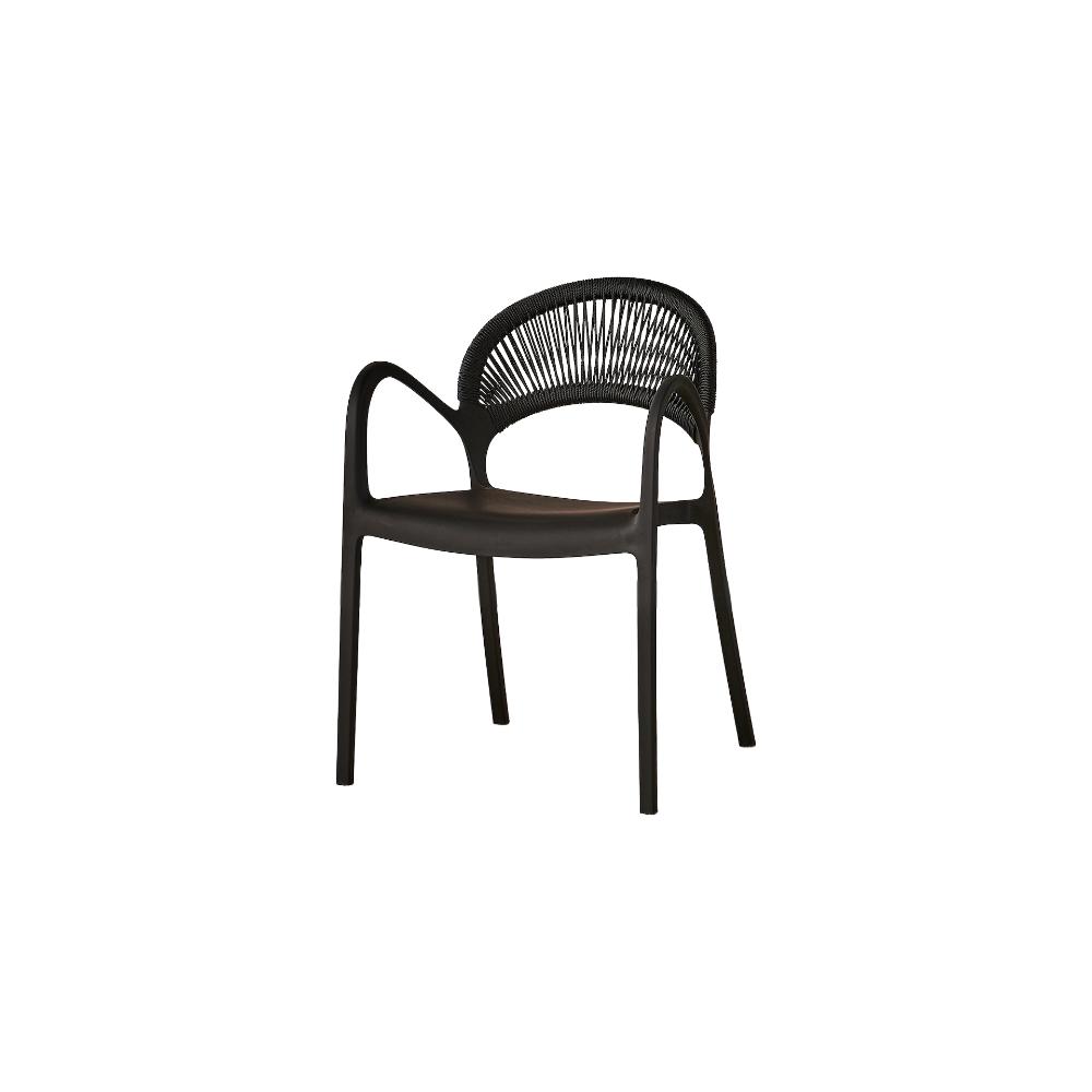 SILLA DE EXTERIOR CON BRAZOS DAYTONA BLANCA