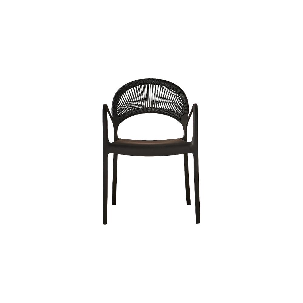 SILLA DE EXTERIOR CON BRAZOS DAYTONA BLANCA