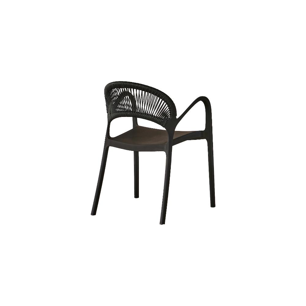 SILLA DE EXTERIOR CON BRAZOS DAYTONA BLANCA