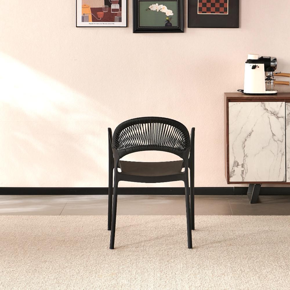 SILLA DE EXTERIOR CON BRAZOS DAYTONA BLANCA
