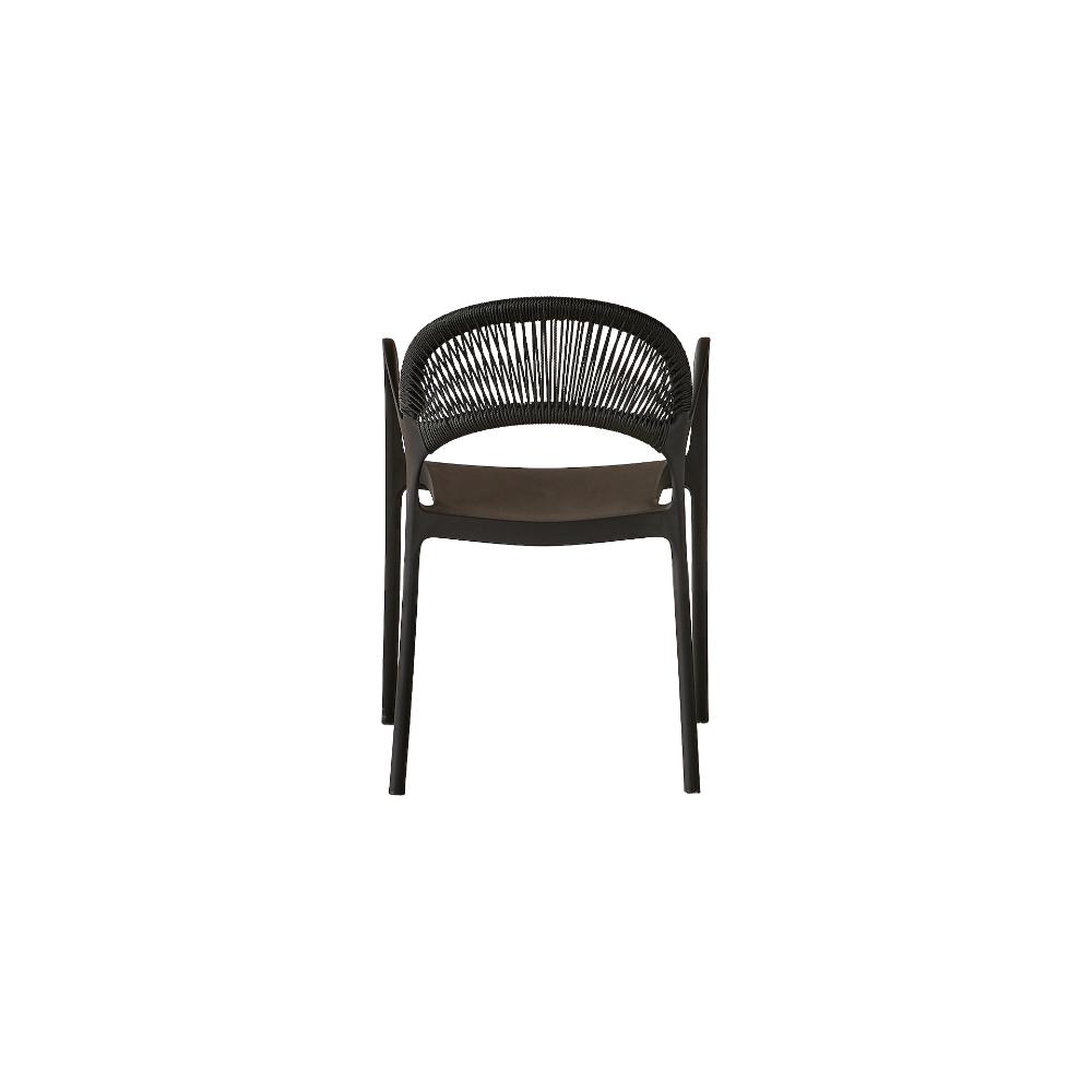 SILLA DE EXTERIOR CON BRAZOS DAYTONA BLANCA