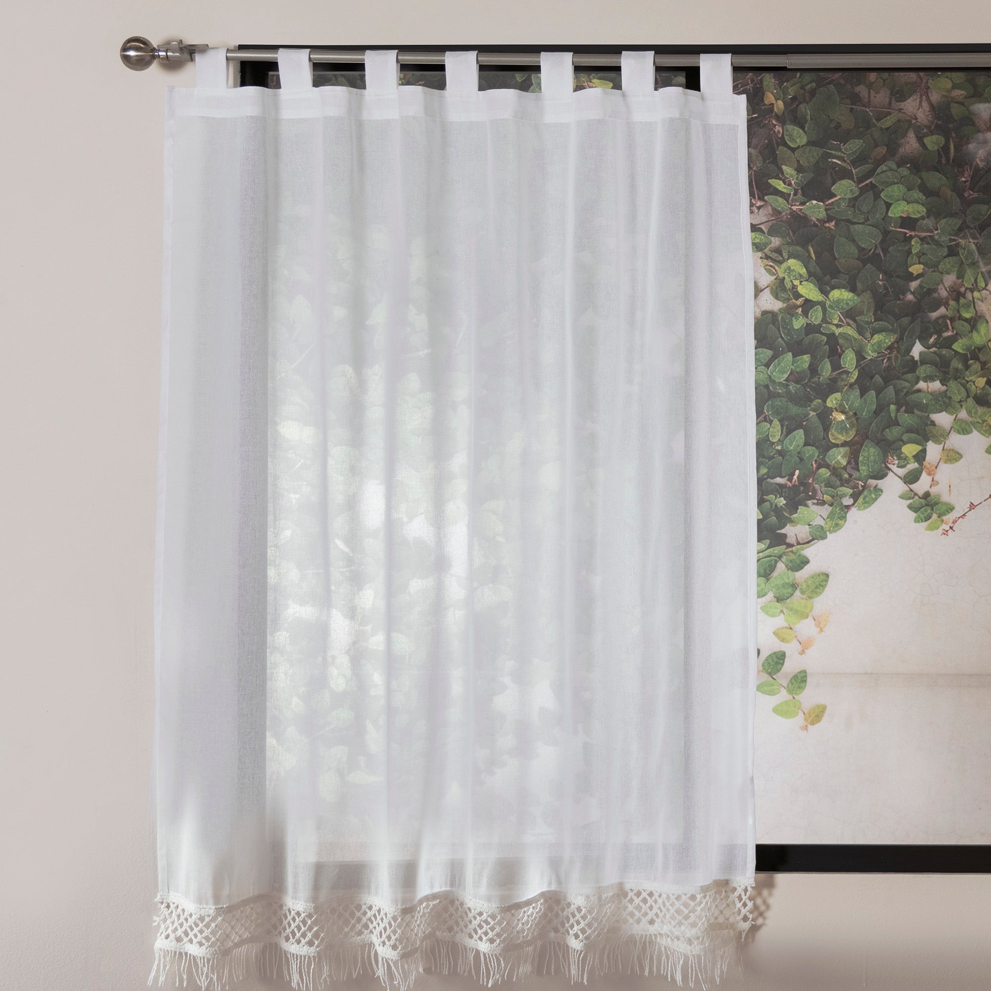 CORTINA DE COCINA MUMBAI BLANCA