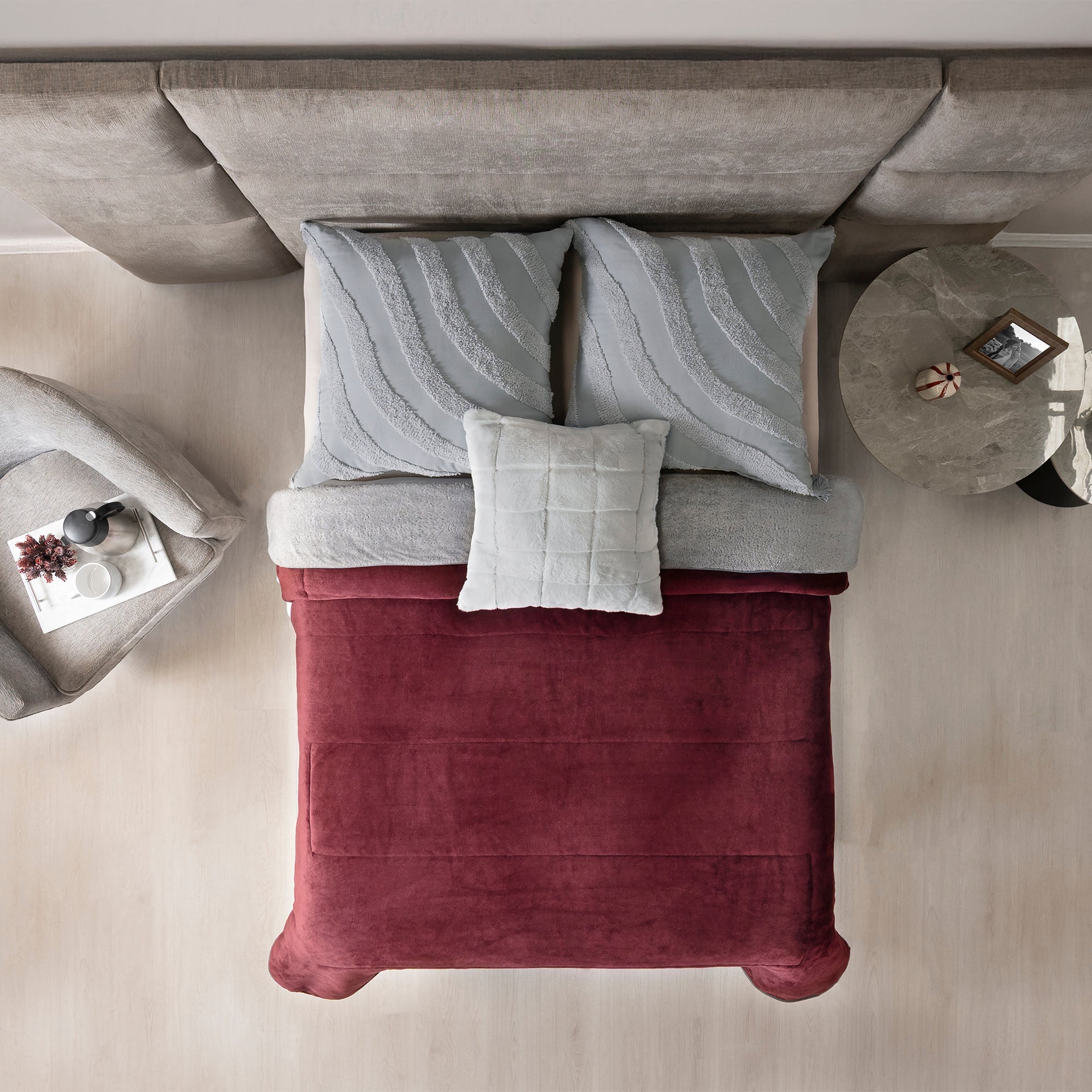 COBIJA INVERNAL TINTO