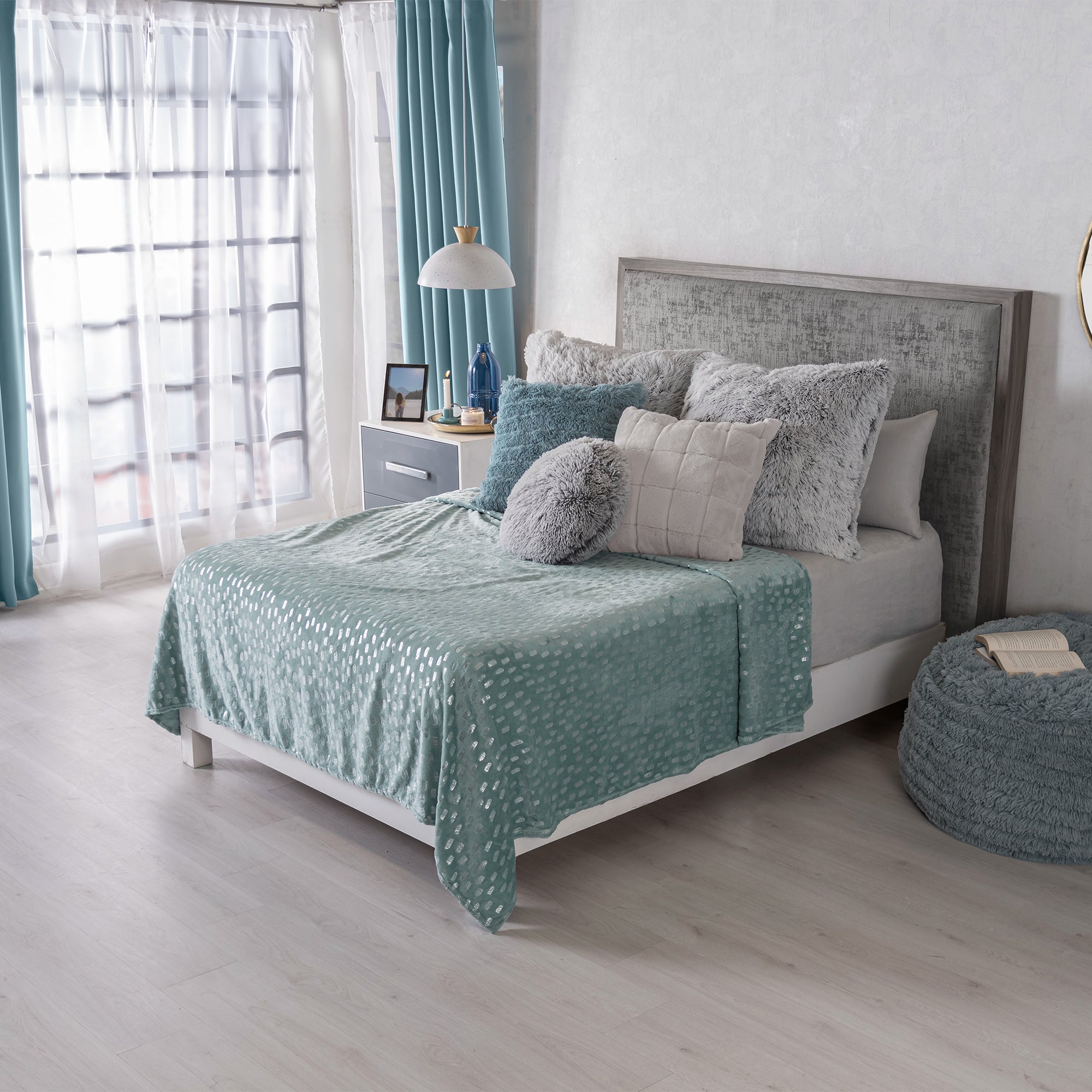 COBIJA LIGERA CELESTE