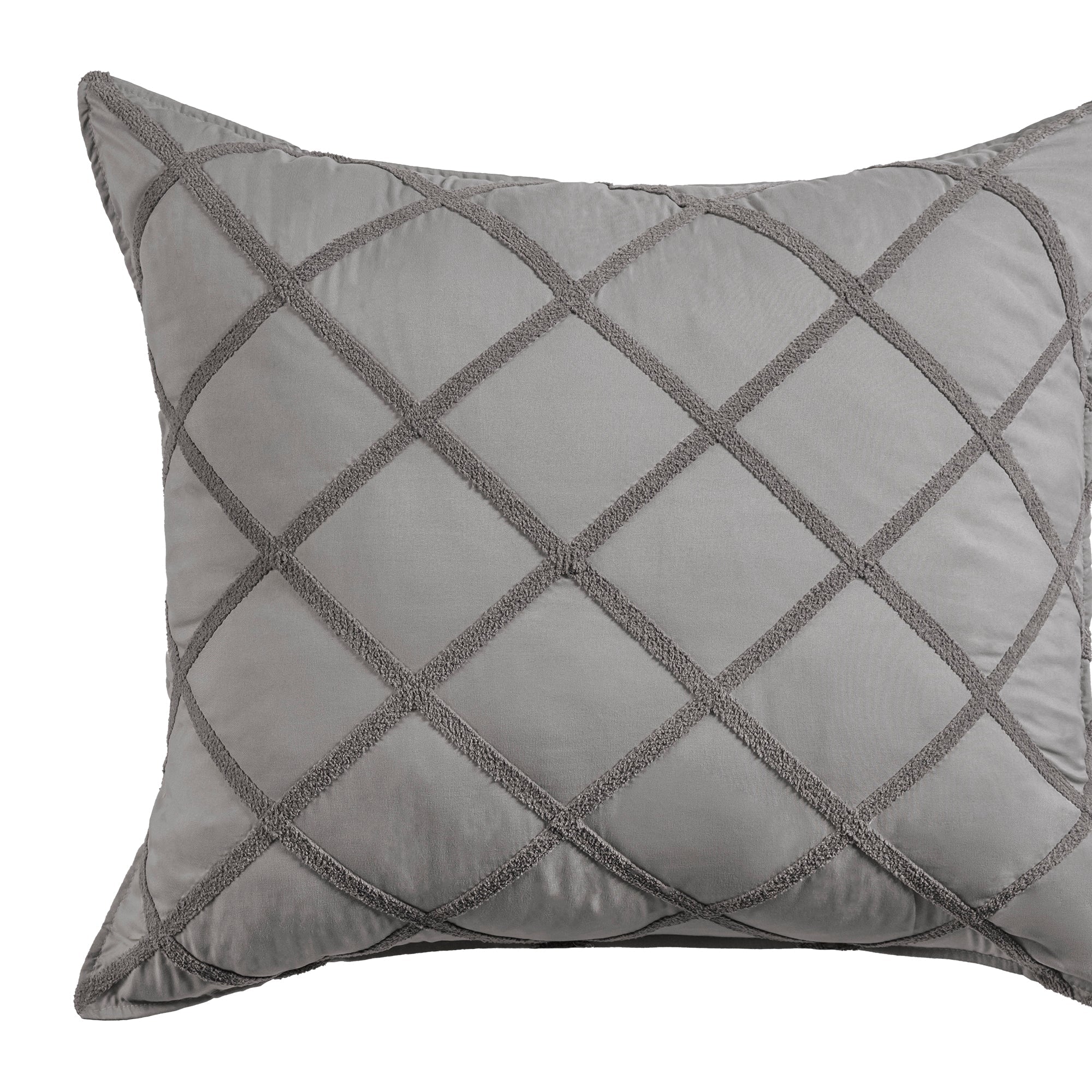 FUNDA DE ALMOHADA GRIS NEUTRAL