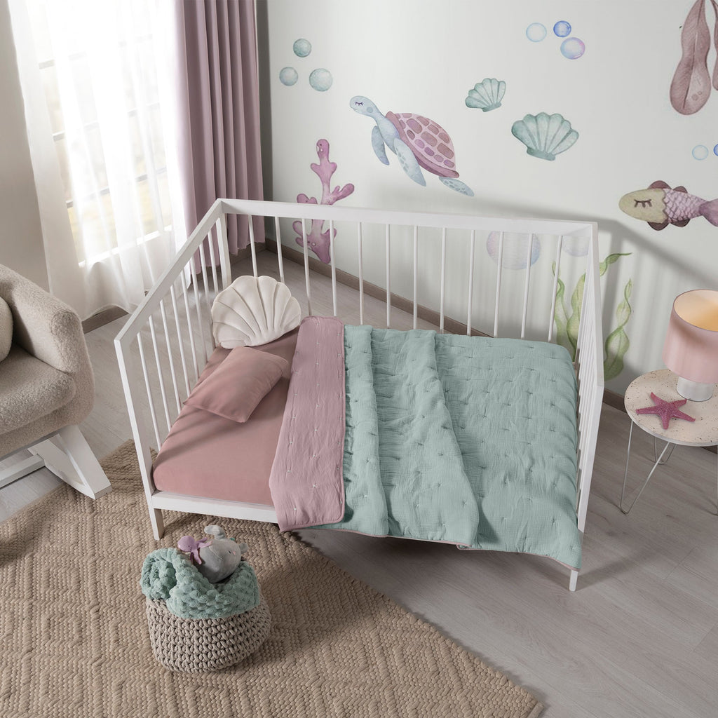 EDREDÓN BABY VOGA MUSELINA MINT