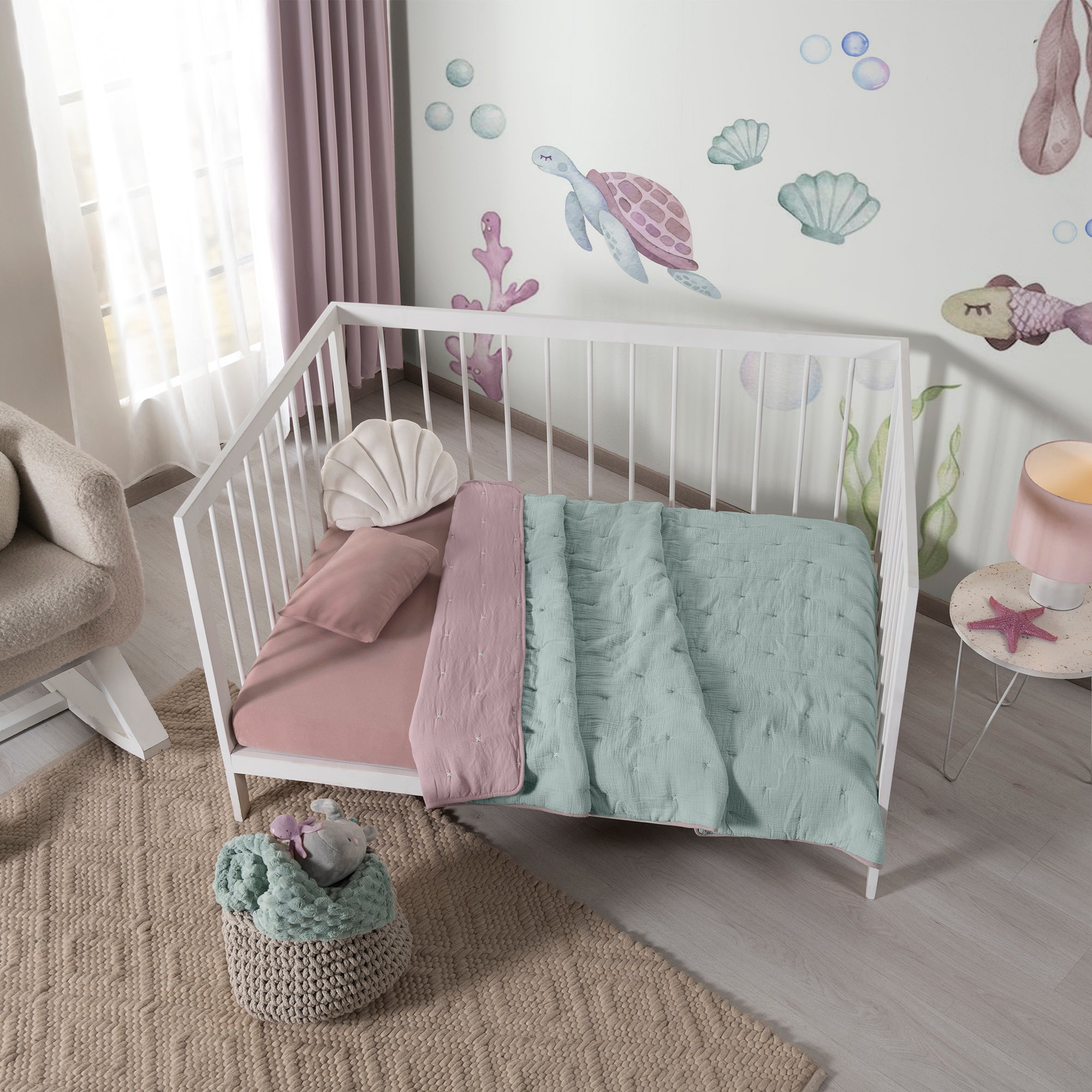 EDREDÓN BABY VOGA MUSELINA MINT