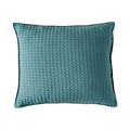 FUNDA DE ALMOHADA WAFFLE TURQUESA