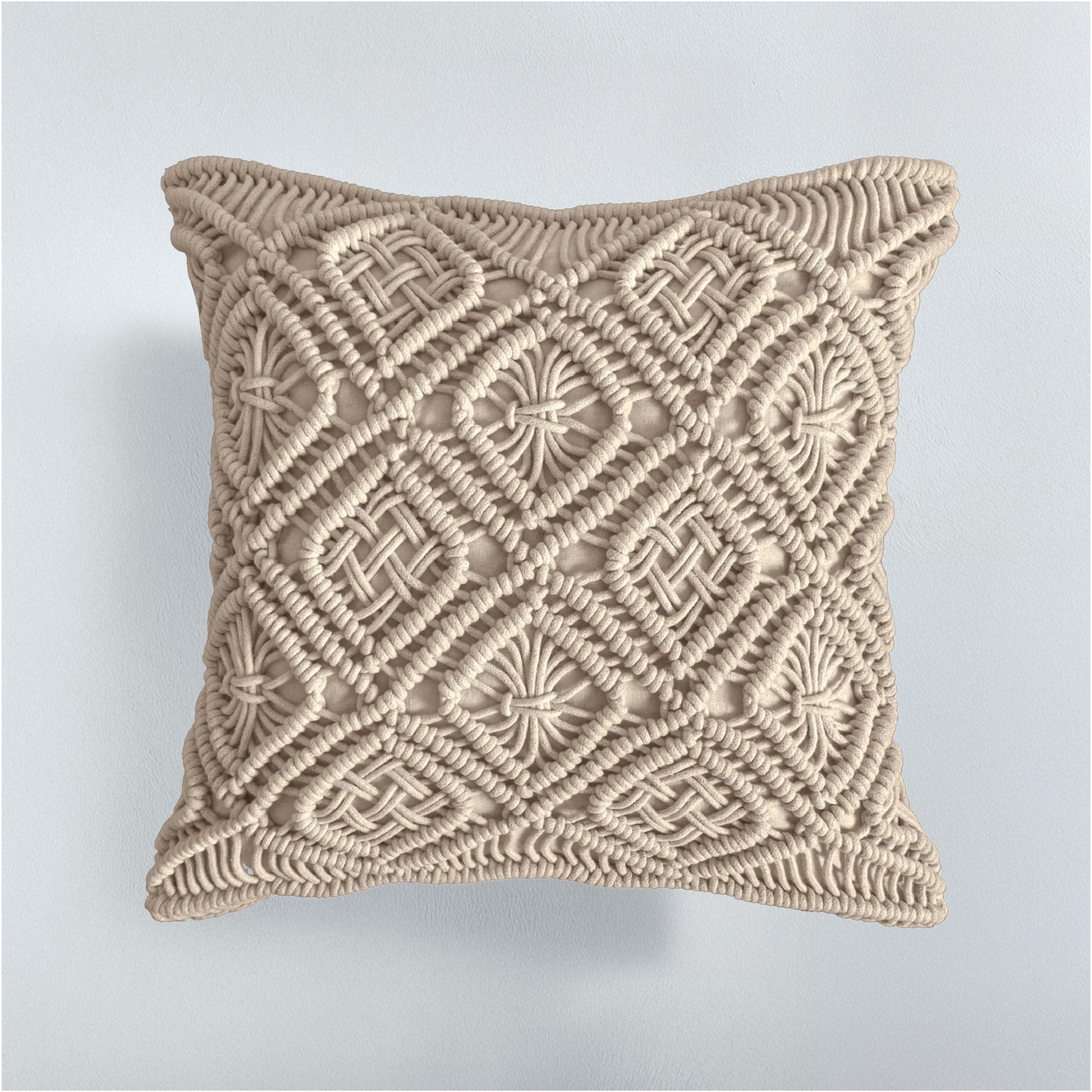 FUNDA DE COJÍN MUMBAI MACRAME