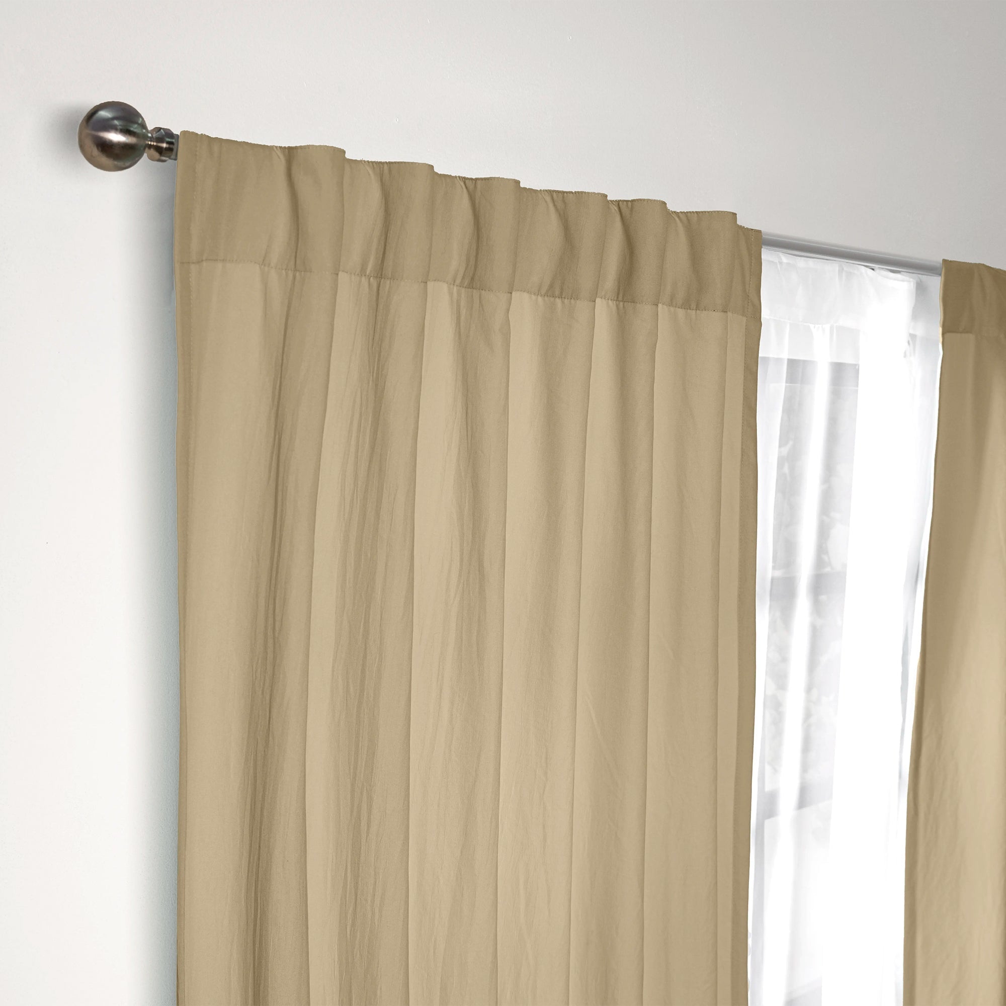 CORTINAS VIASOFT WASHED KAKI