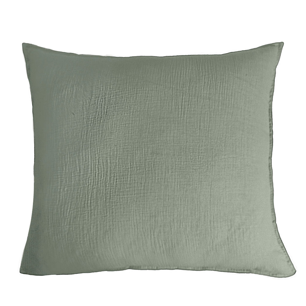FUNDA DE ALMOHADA MUSELINA SALVIA