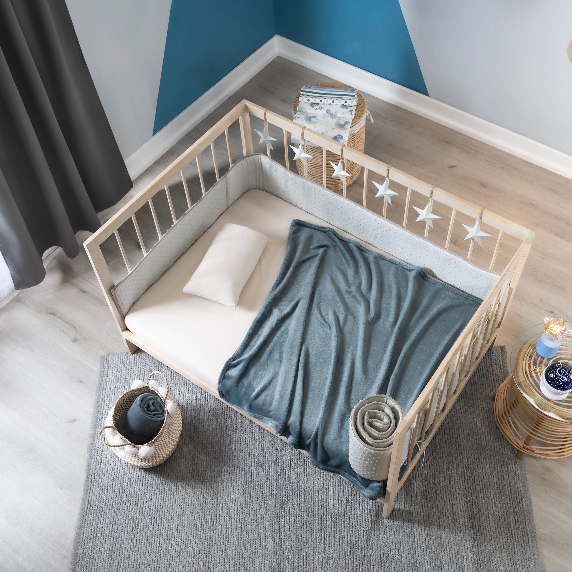 COBIJA BABY LIGERA AZUL