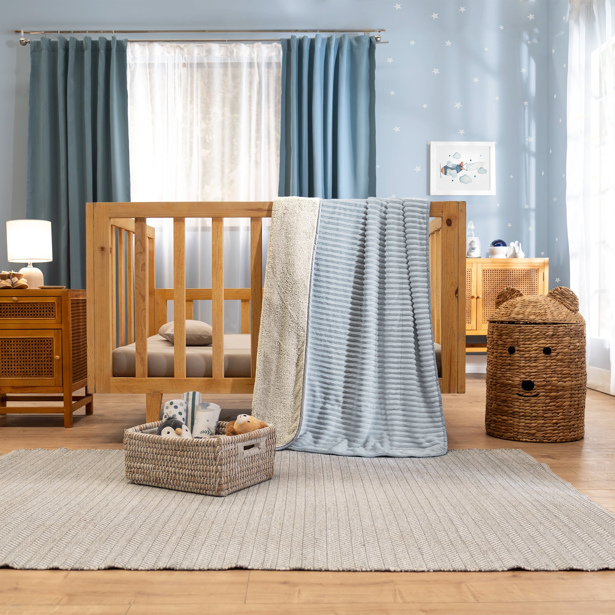 COBIJA BABY SIBERIA BLUE