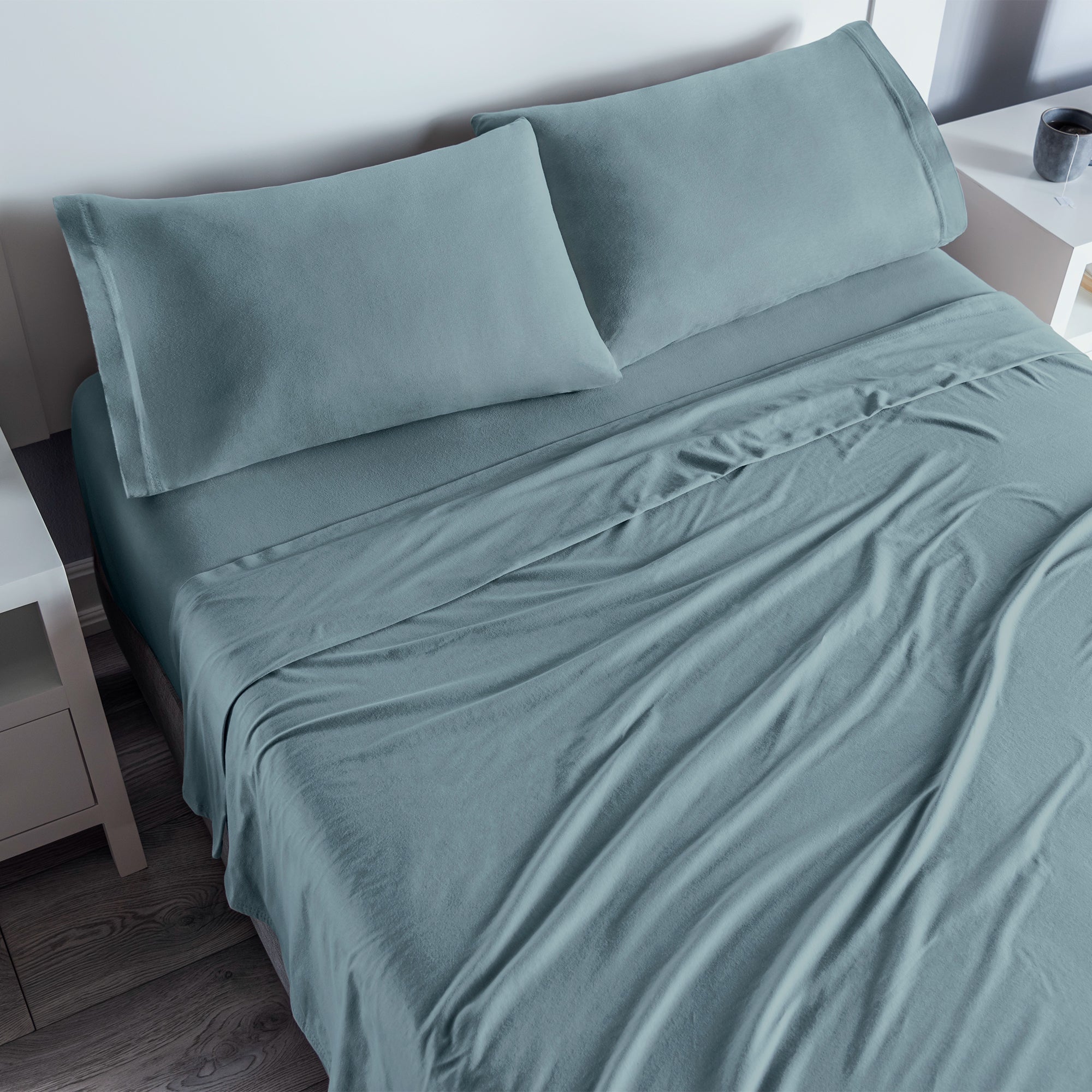 SÁBANAS CAMISETA CELESTE