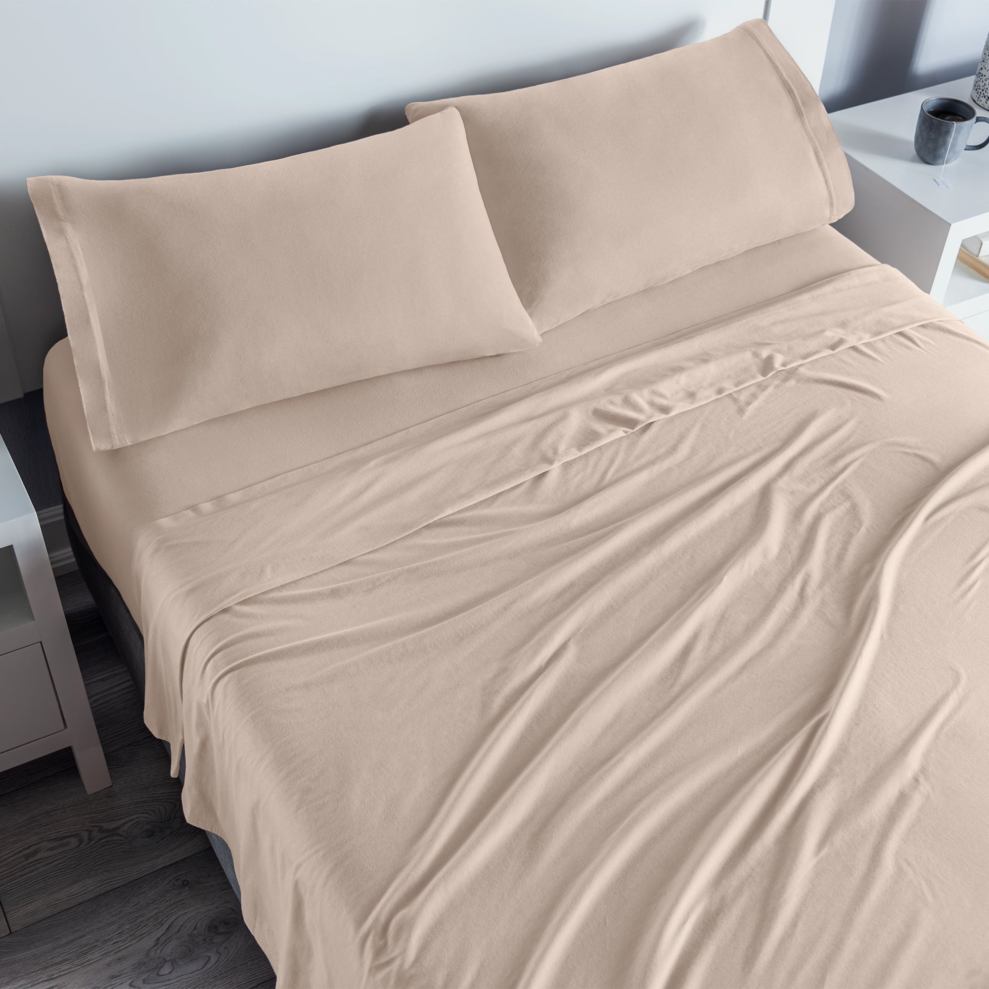 SÁBANAS CAMISETA ALMOND