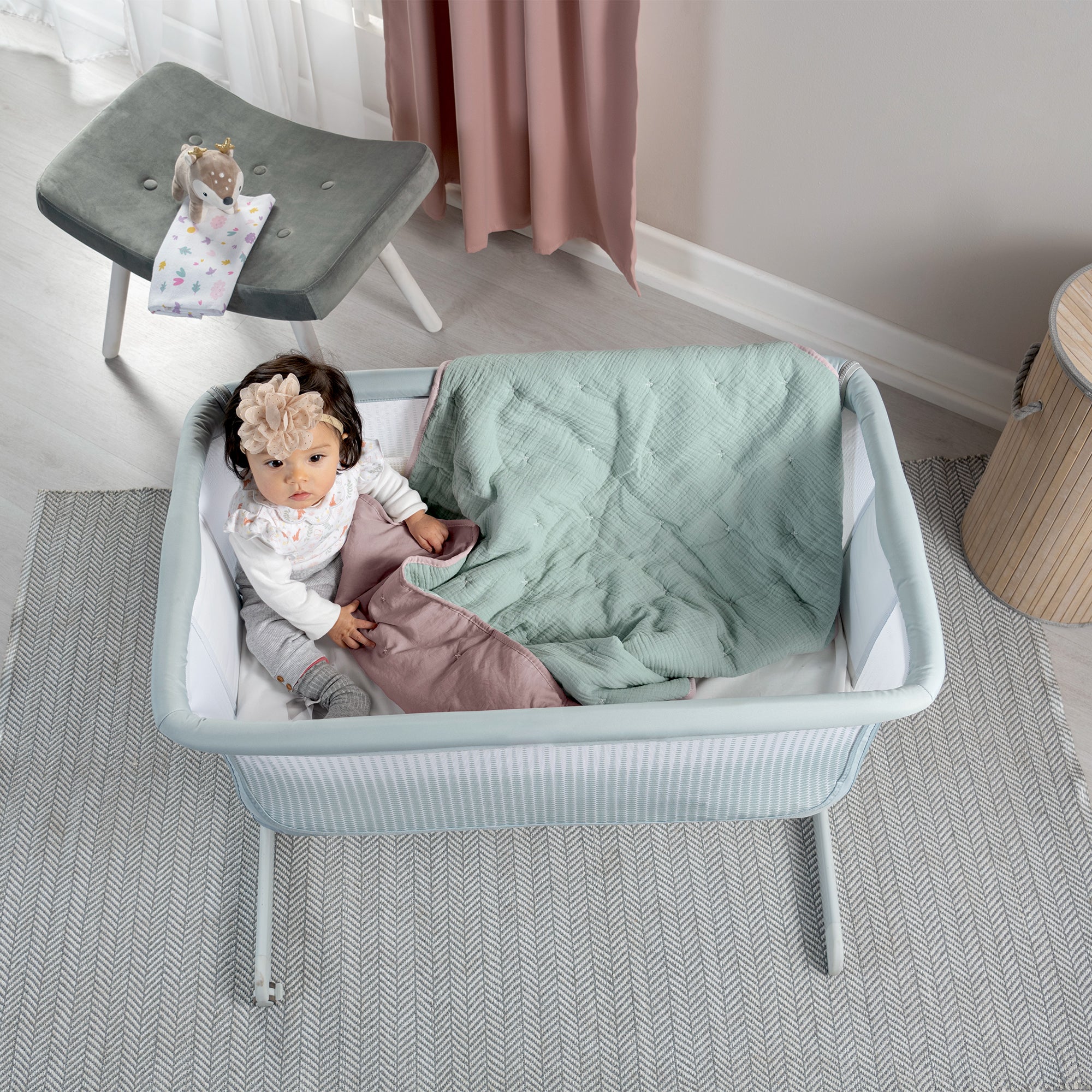 MANTA BABY VOGA MUSELINA MINT