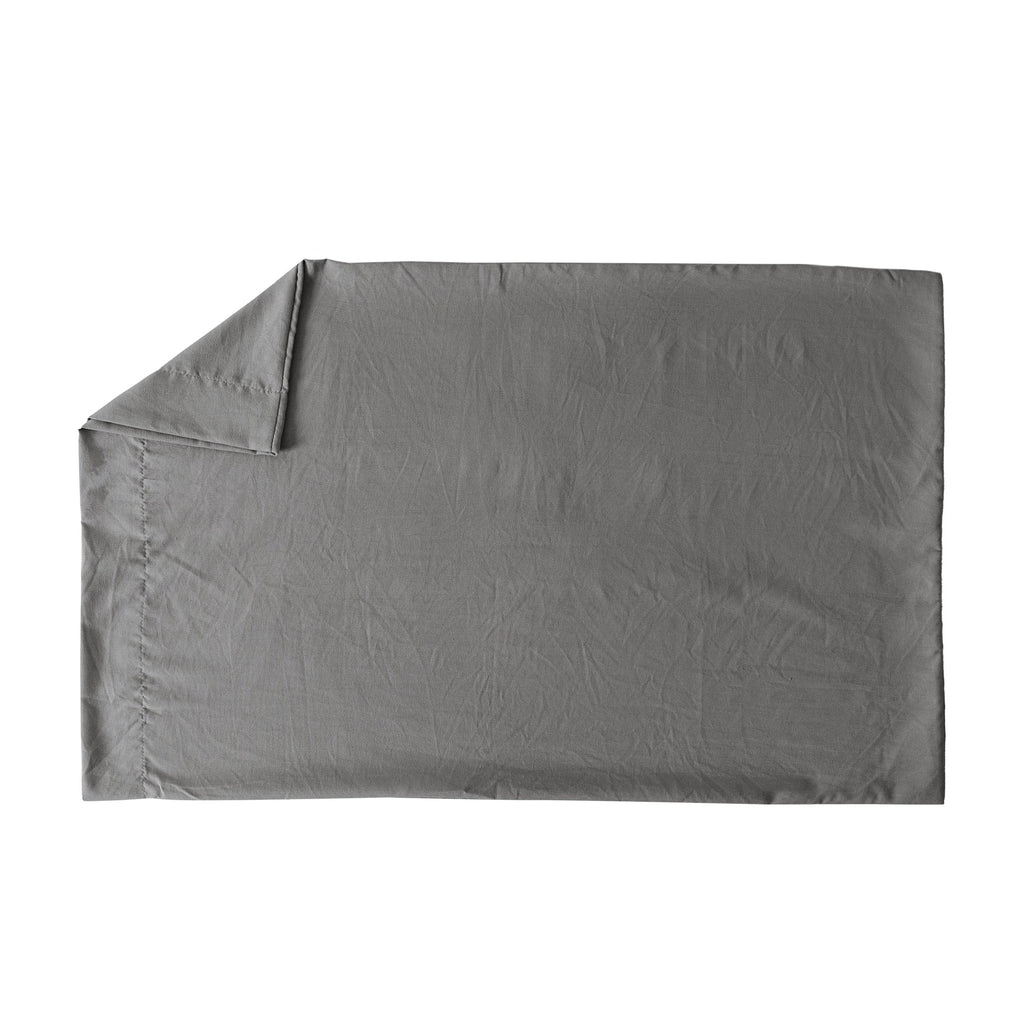 FUNDAS DE ALMOHADA WASHED GRIS