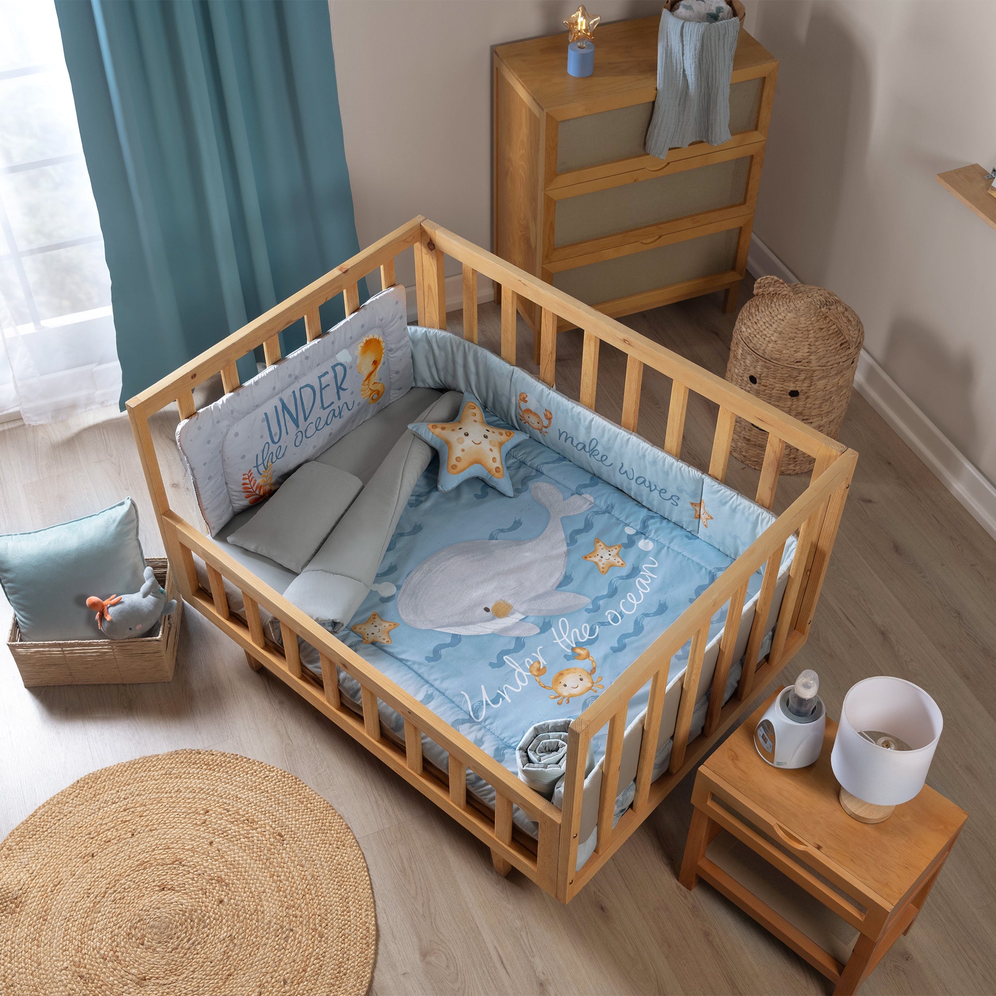 JUEGO DE EDREDÓN BABY BALLENITA