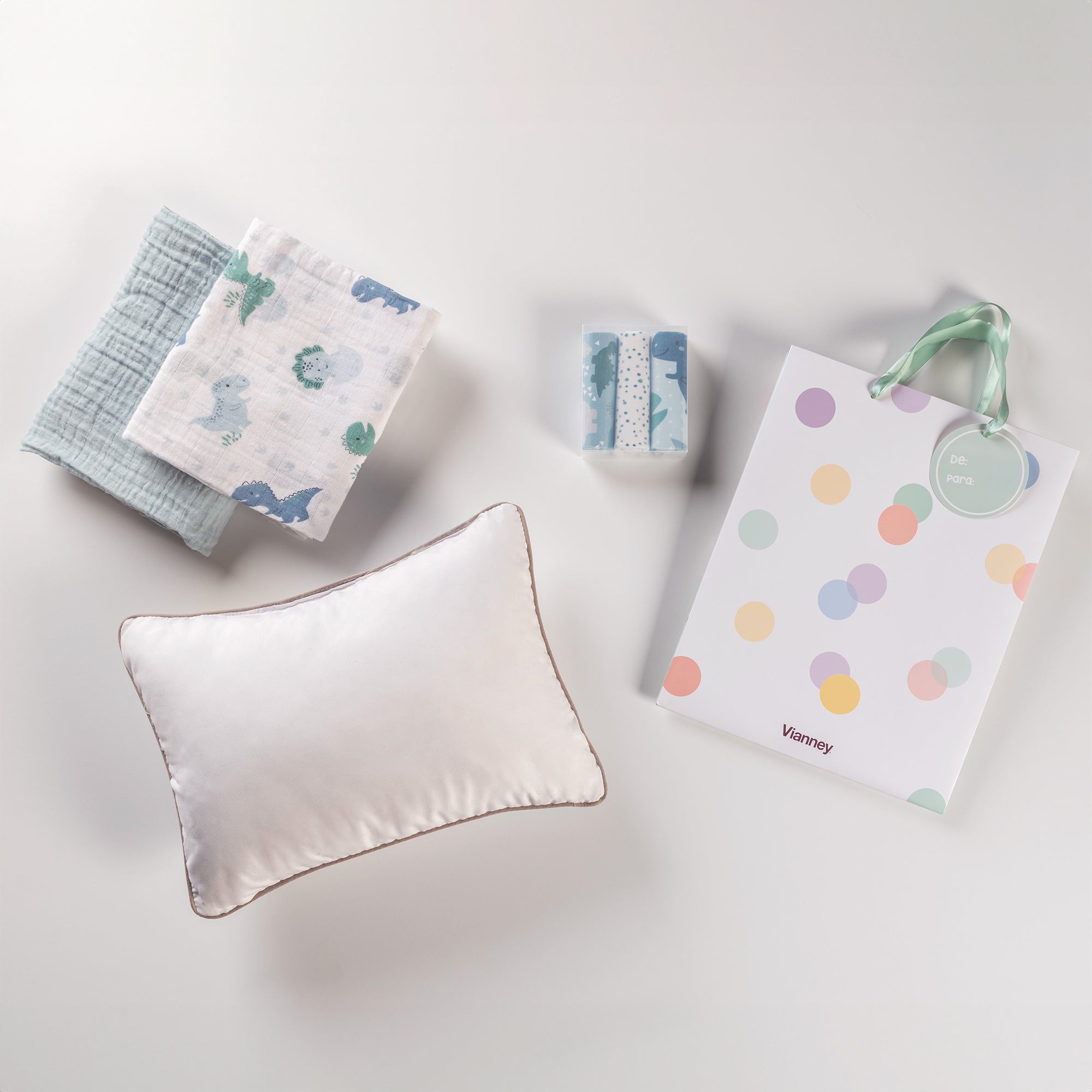 KIT DE REGALO MUSELINA DINO