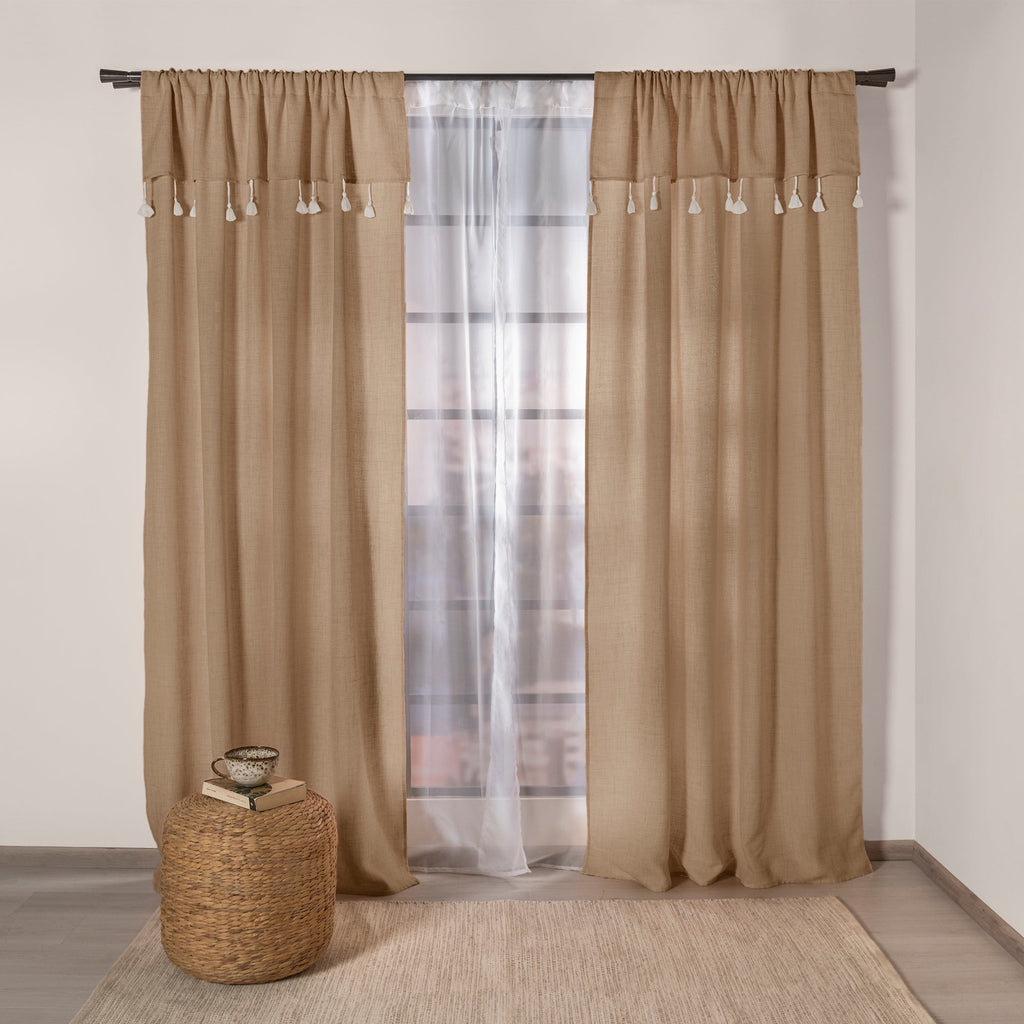 CORTINAS CRETA LATTE