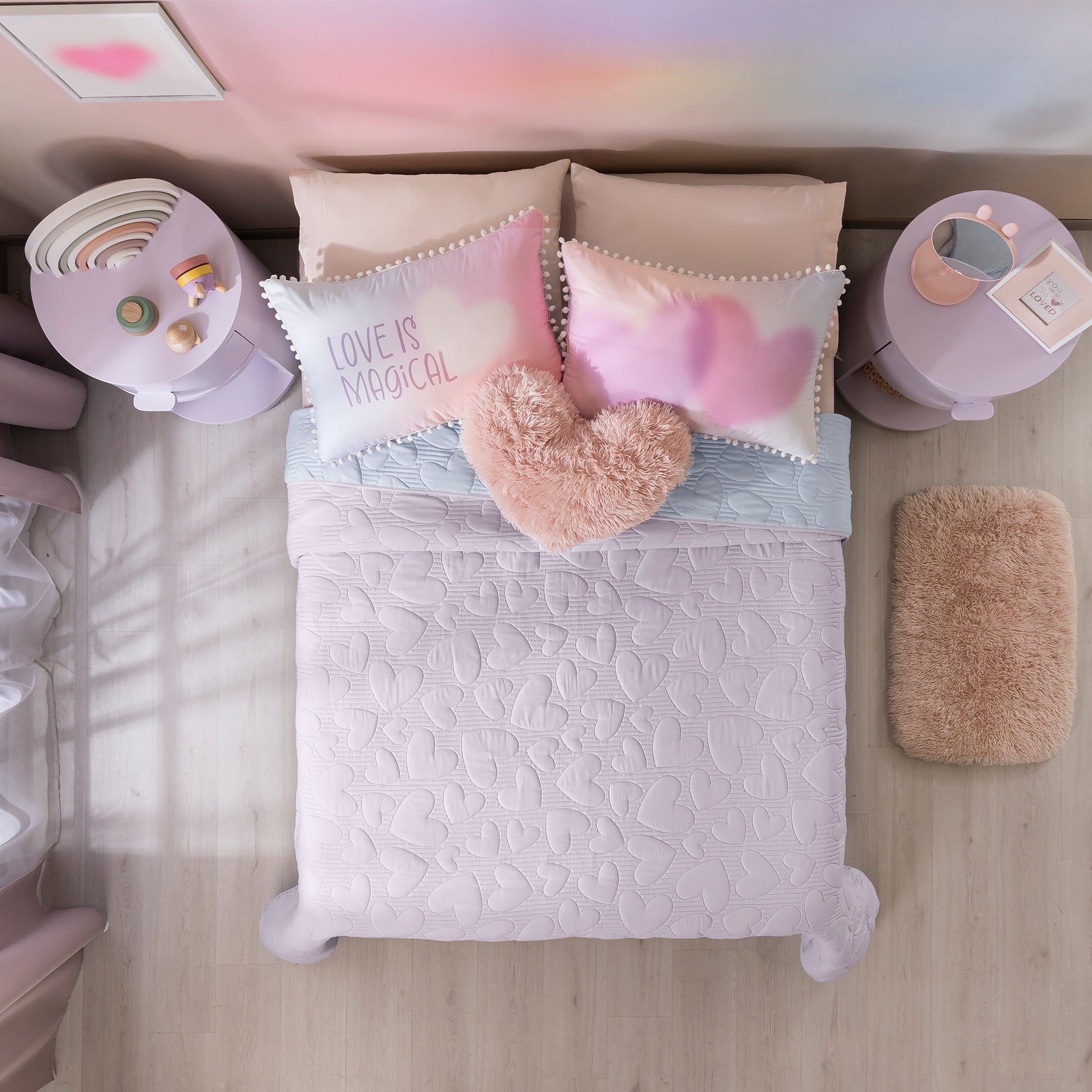 JUEGO DE EDREDÓN LOVE