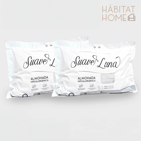 ALMOHADAS COMFORT PLUS SOPORTE MEDIO SET x 2 UND