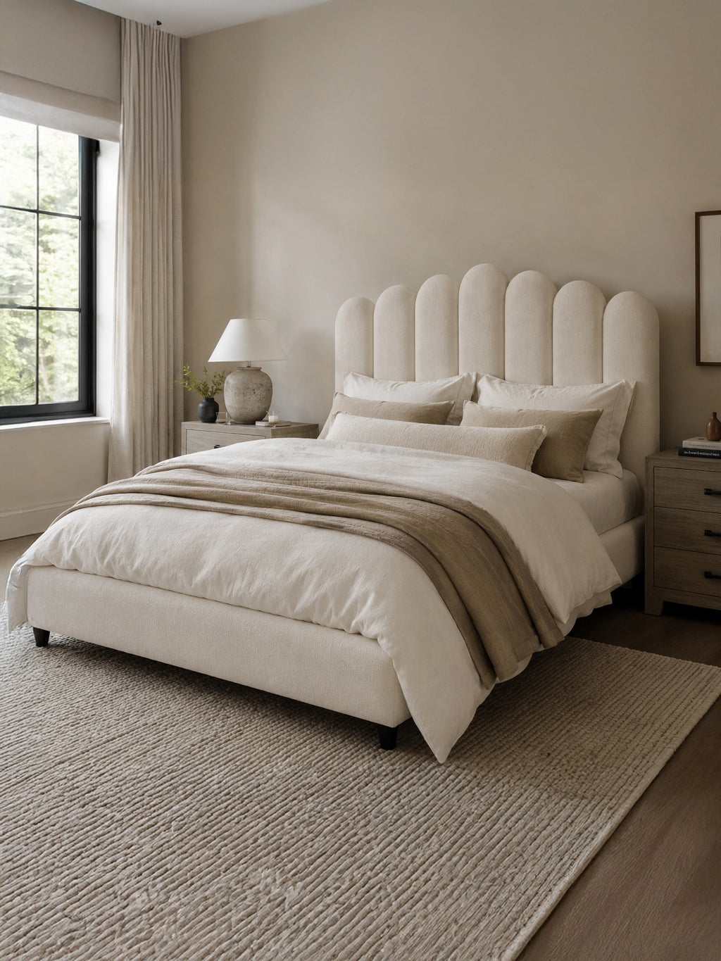 ESPALDAR ANTONELLA + BASE CAMA ESTANDAR