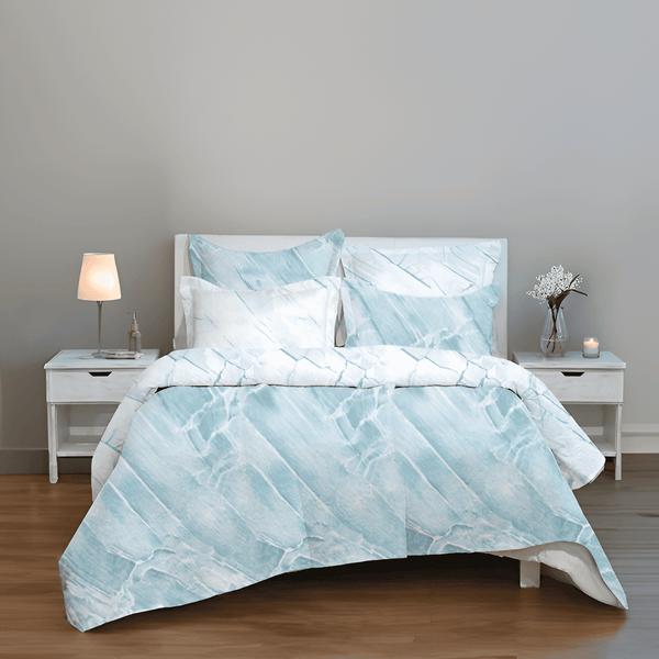 COLCHA ULTRADELGADA MARMOL AQUA