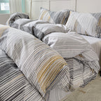 FORRO DUVET REAL 100% ALGODÓN ARTESANAL AMBAR