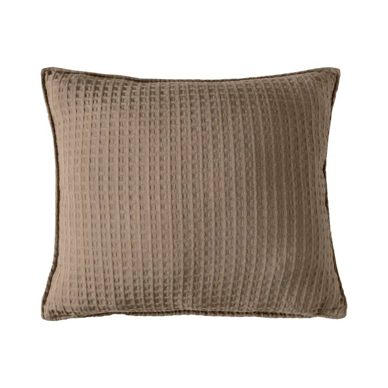 FUNDA DE ALMOHADA EUROPEA WAFFLE INCIENSO