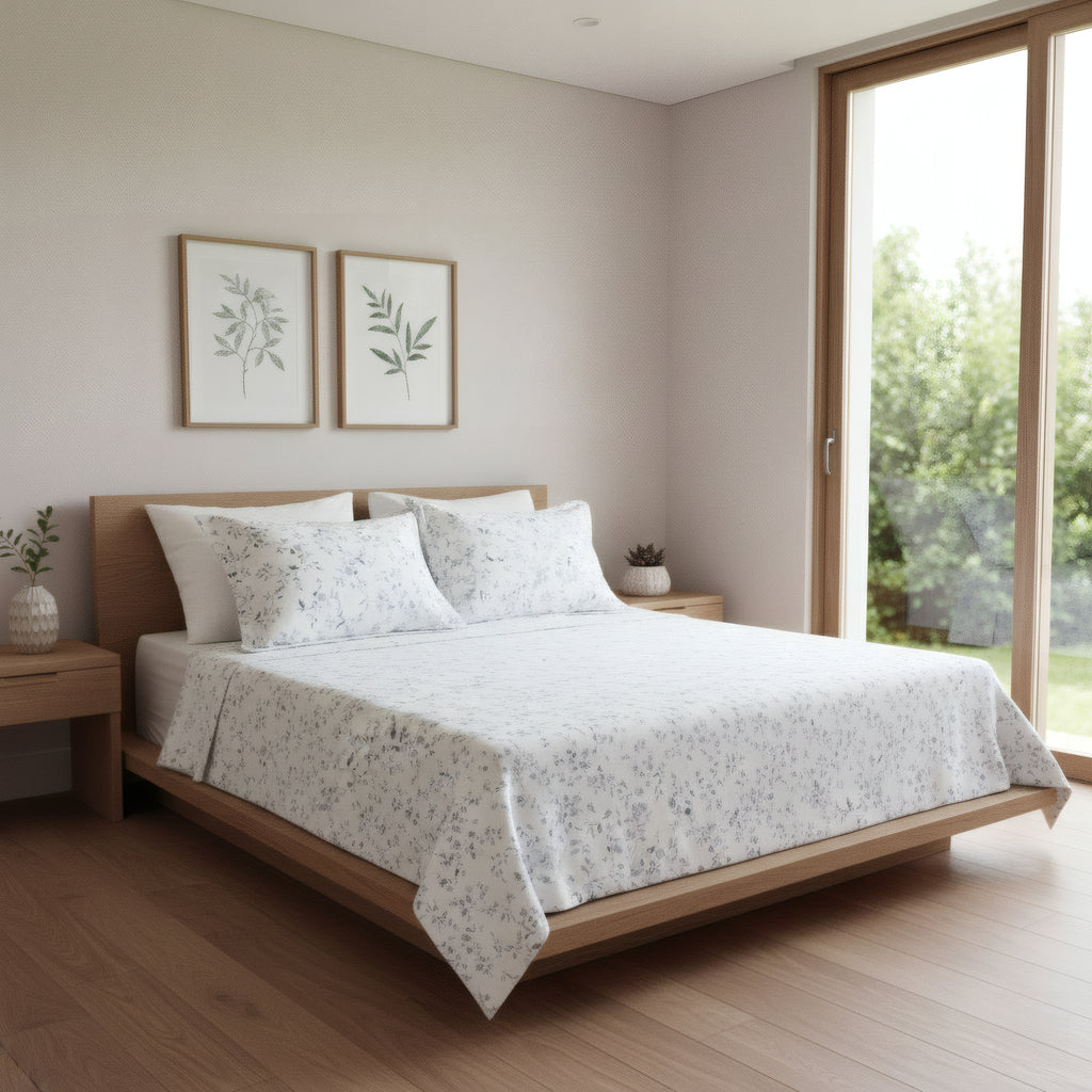 JUEGO DE SÀBANA ESTAMPADA CAMA DOBLE 140 EN ALGODON