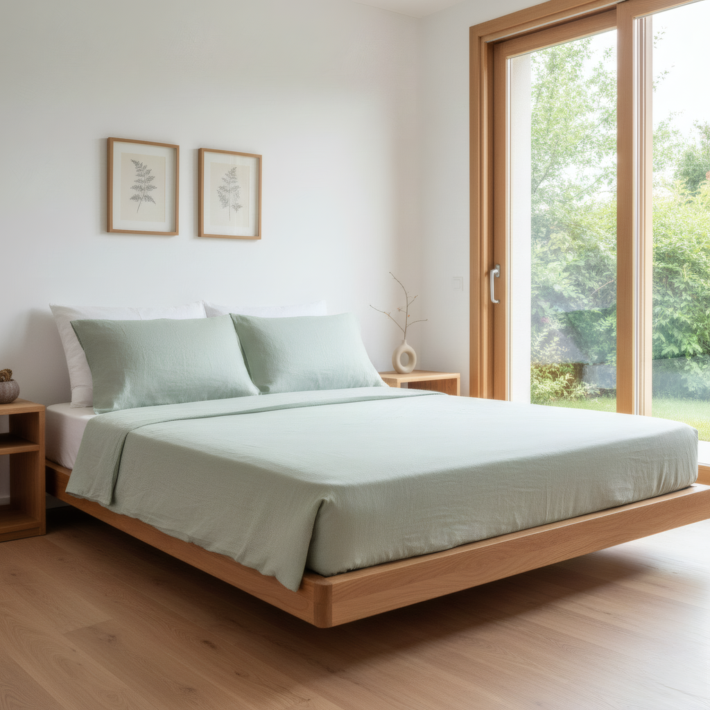 JUEGO DE SABANA UNICOLOR DOBLE 140 EN ALGODON