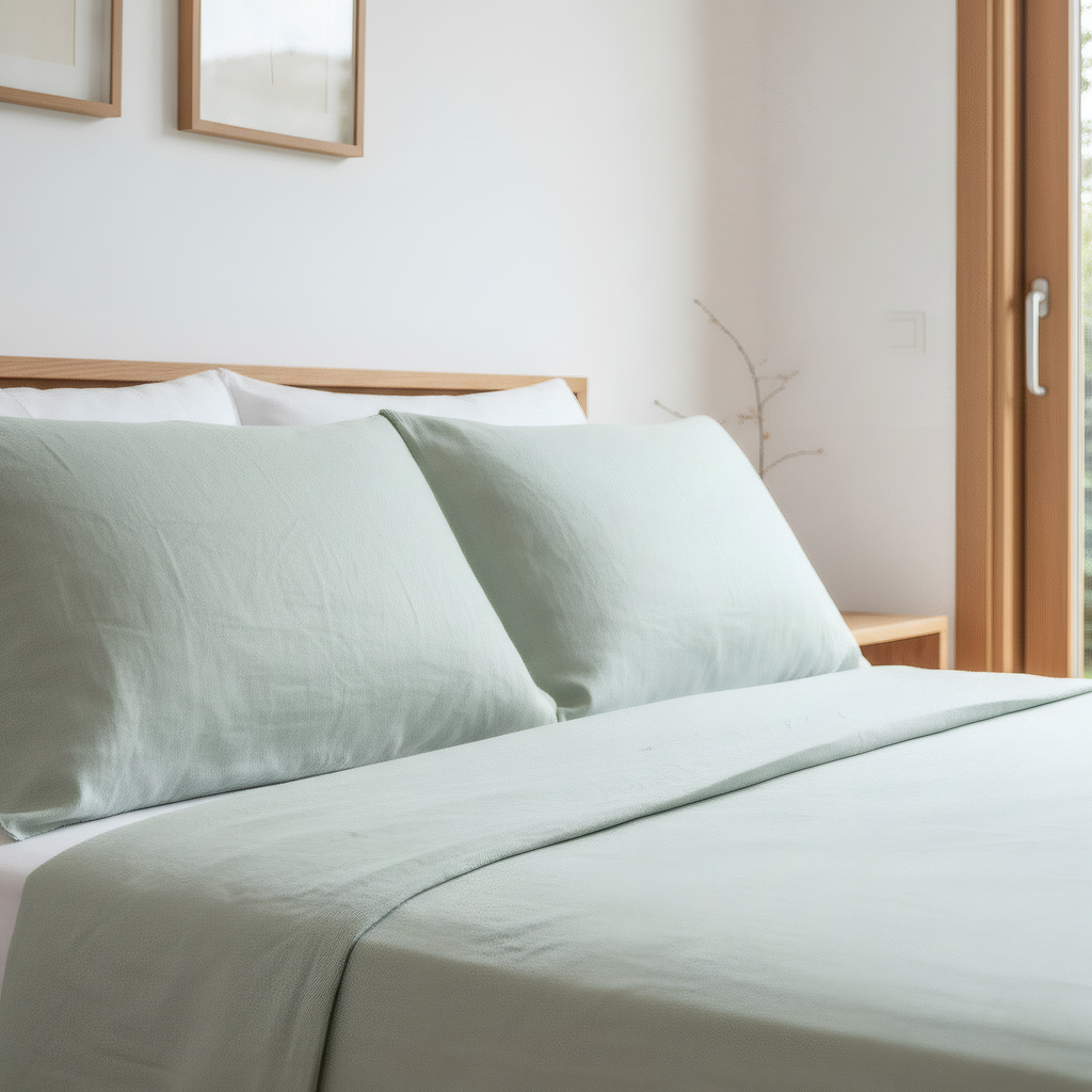 JUEGO DE SABANA UNICOLOR DOBLE 140 EN ALGODON