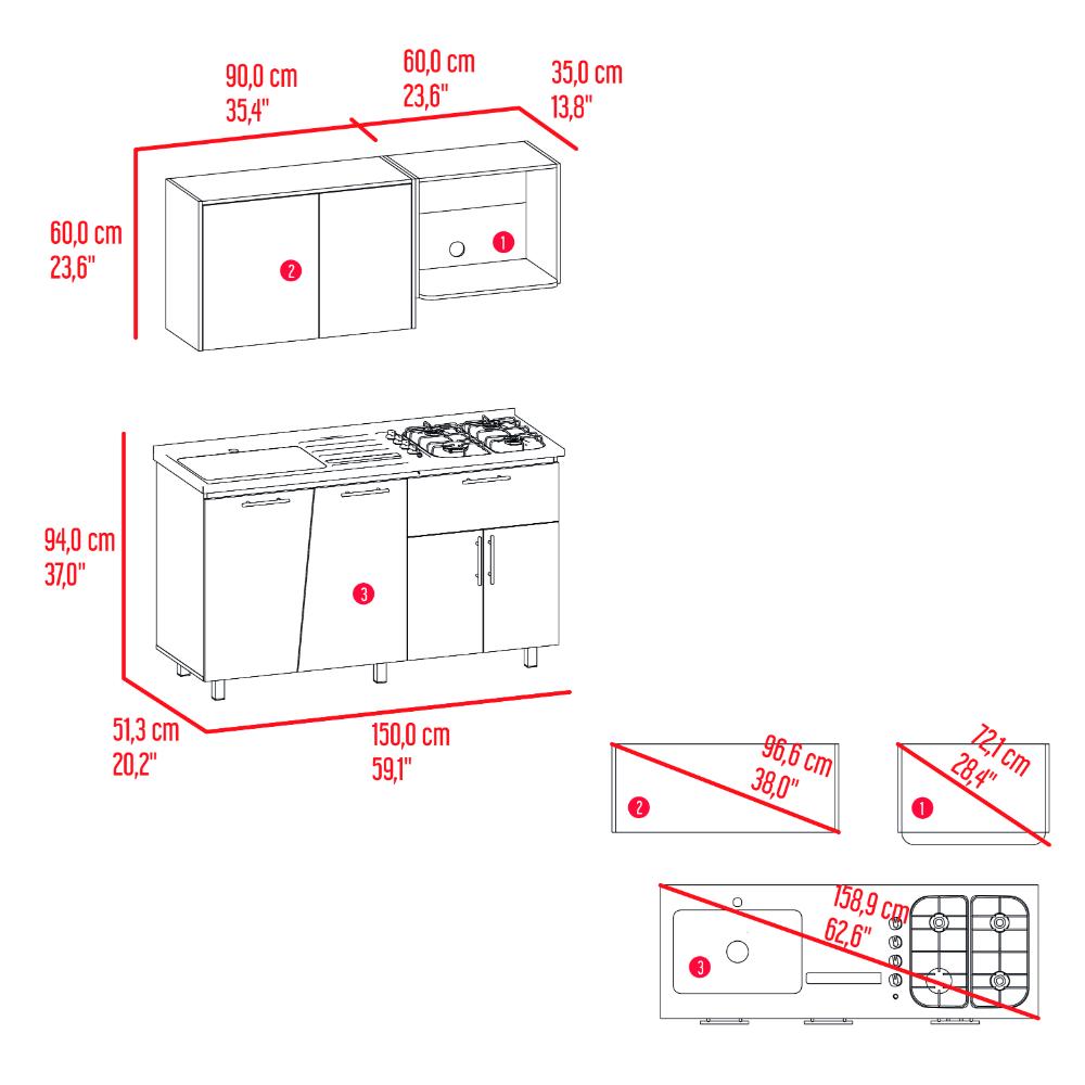 COCINA INTEGRAL EMILIA FRESNO EUROPEO